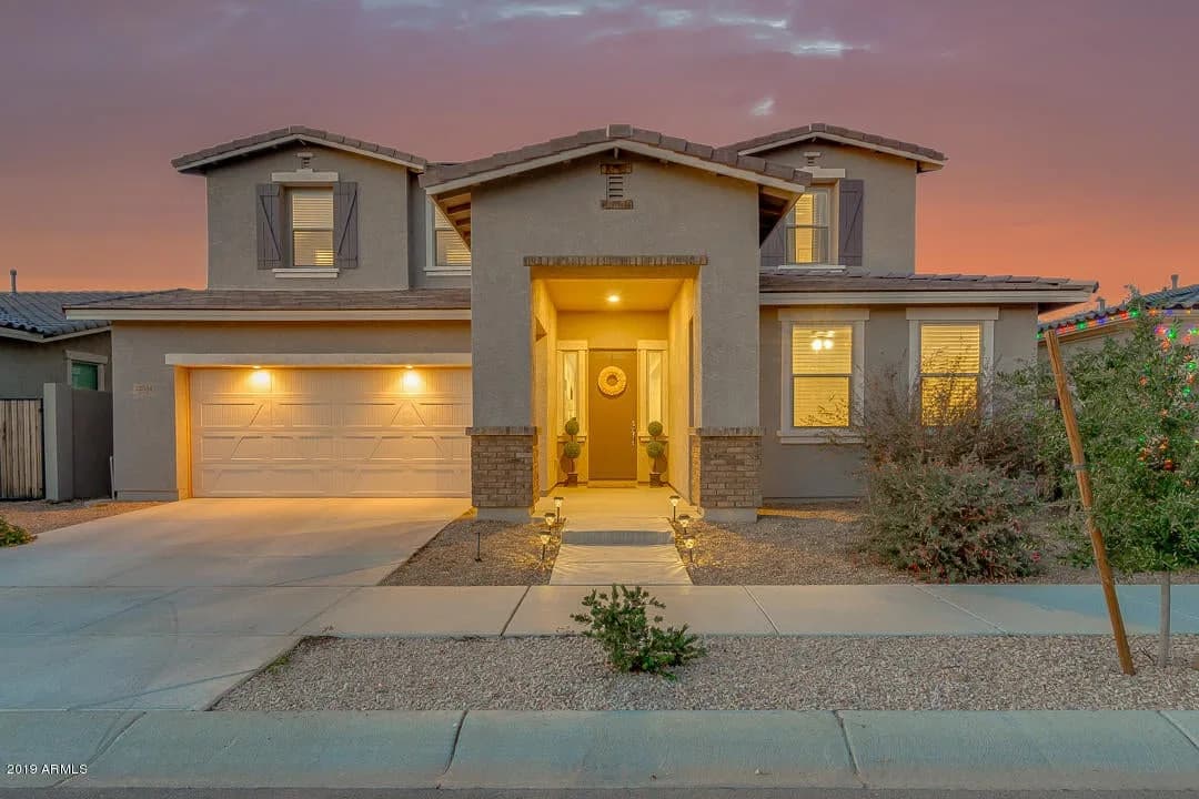Queen Creek Sold Home front elevation